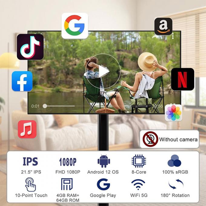 21.5 Inch Incell Screen Display LCD Touch Screen Indoor Android 12 ...