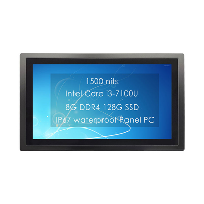 Good price 24 Inch IP67 Waterproof Embedded Touch Panel PC With 7H Tempered Glass Anti-Glare Treatment online