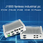Fanless embedded computer J1900 industrial mini pc with 6xCOM