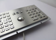 PS2 107 Keys IP65 Stainless Steel Numeric Keypad With Trackball