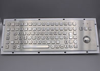 PS2 5VDC IP65 Waterproof Metal Keyboard With Trackball Mouse