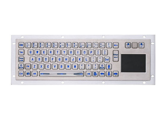 Good price SS304 Industrial Metal Keyboard 1.5mm Key Travel PS2 online