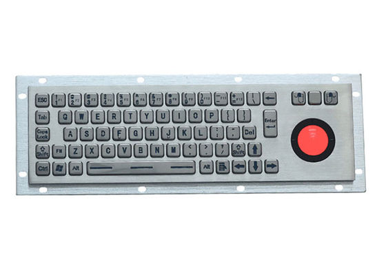 Good price LED Backlit 5VDC PS2 Industrial Metal Keyboard Stainless Steel 68keys online