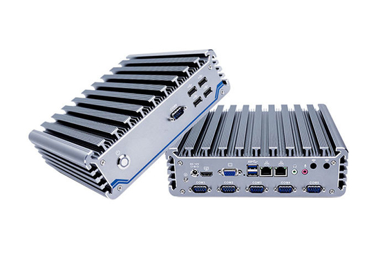 Good price Aluminum Alloy Fanless Industrial Pc Dual Lan I7 8265u 16G Ram online