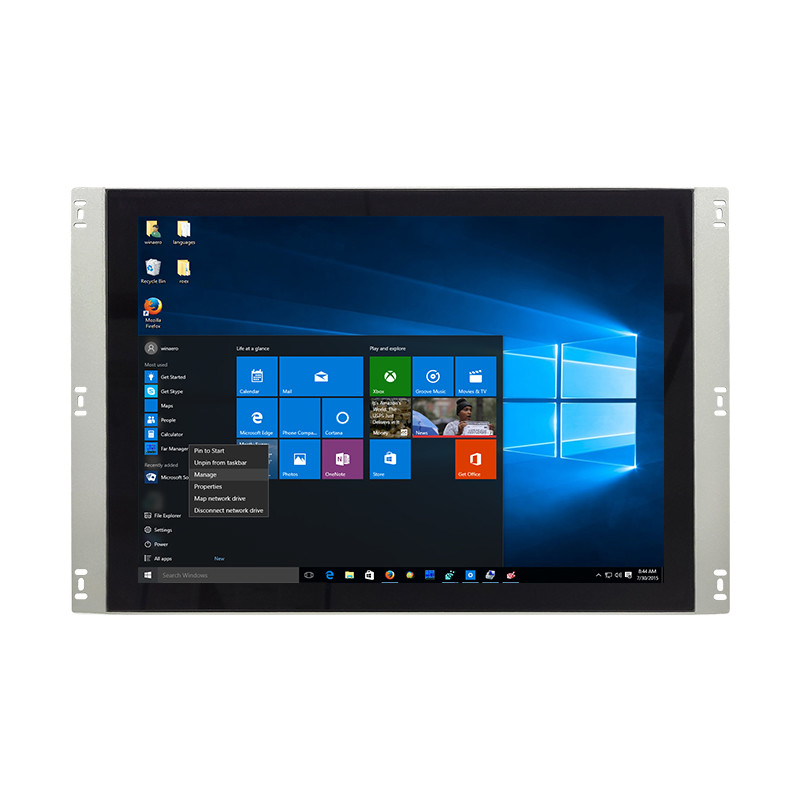 CE Certificate Embedded Touch Screen Panel PC With Intel Celeron J4125
