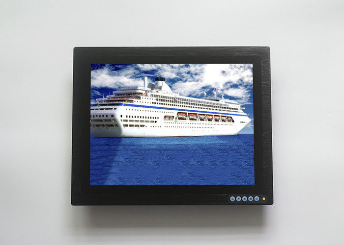 Anti Glare Touch Screen Display Monitor , Waterproof LCD Monitor For Vessel Surveillance