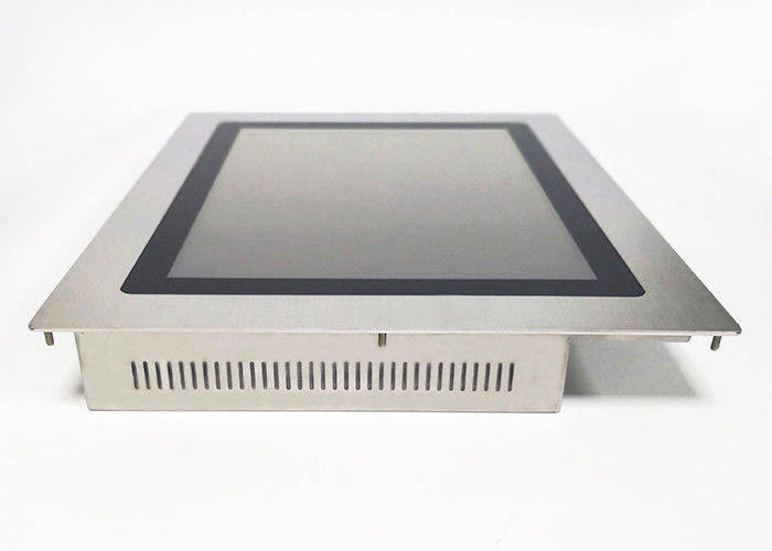 Resistive Touch Computer Fanless Industrial Pc 15'' Flat Panel For Embedded Mounting