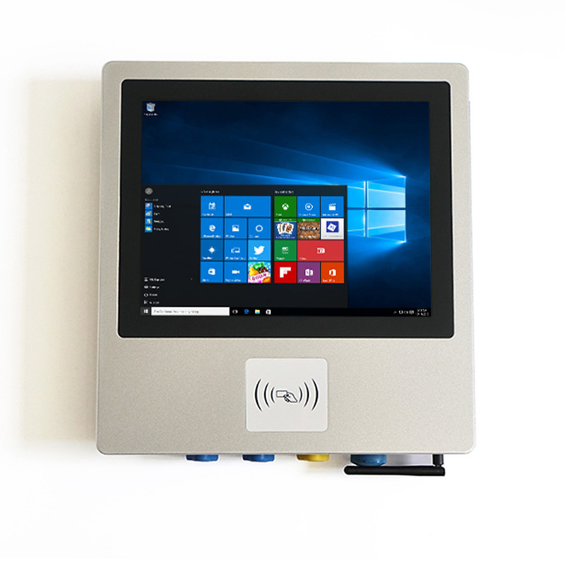 Fanless RFID IP65 Panel PC 5 Wire 45W Resistive Touch Screen Panel