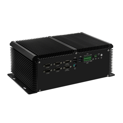 Good price 4 Lan 6 COM 8 USB Fanless Box PC POE Core 7th I7-7700HQ Windows 10 online