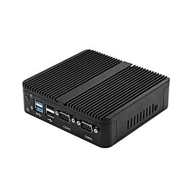 Celeron J4125 Fanless Mini PC 2 DB-9 RS232 COM 2 RJ45 LAN Mini Desktop Computer