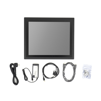 17'' IP65 Waterproof Industrial LCD Panel Monitor 1000 Nits Sunlight Readable Touch Display