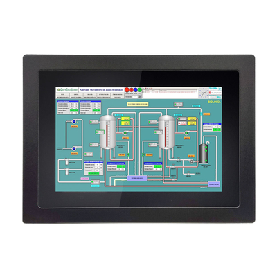 Good price 1000 Nits Brightness Front IP65 Waterproof Embedded Touch Panel PC with Industrial LCD Screen online