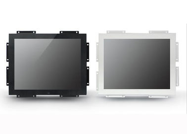 White Color Metal Case Open Frame LCD Panel / Open Frame Touch Screen