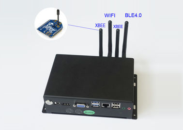Good price J1900 Processor Industrial Box PC With WiFi Bluetooth And 2 XBEE PRO S2C Modules online
