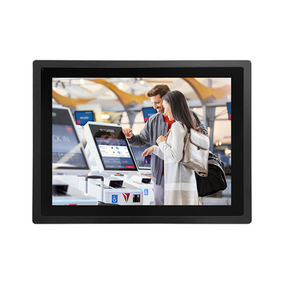 Industrial Grade Resistive Capacitive Touch Monitor 15 Inch Size High Performance Mainboard