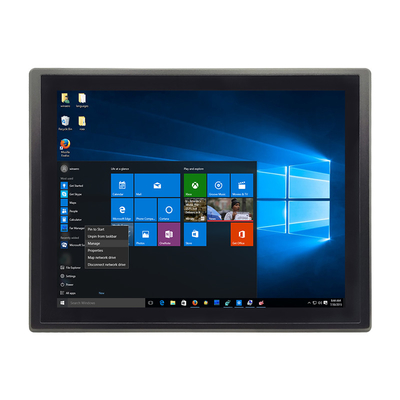 Dustproof Industrial Touch Panel PC , Rugged All In One Pc 17 Inch 400cd/m2 Brightness