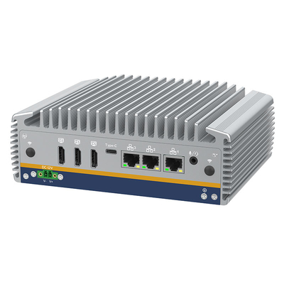 Good price High Performance Fanless Embedded Industrial Mini PC DDR5 M.2 2280 3*Intel i226-V, support quad display online