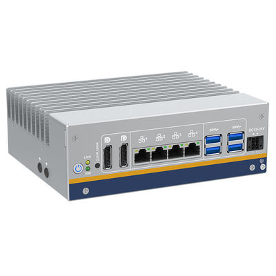 Good price Fanless Mini PC 2* DP Display Port 4* Gigabit Ethernet Intel i210-AT Intel I219-LM DIN-Rail Mounting Embedded BOX PCs online