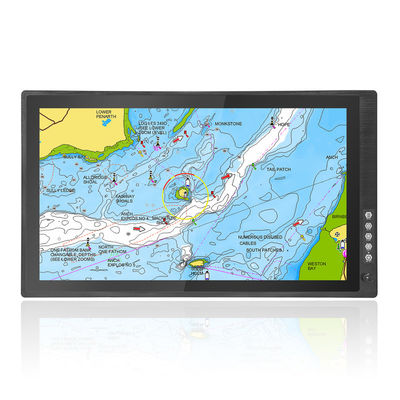 Fishing Boats, Sailboats, Yachts Sailing Navigation Second Screen 24 Inch 1000nits Sunlight Readable Touch Monitor 