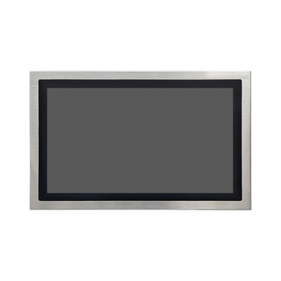 23.8 Inch Stainless Steel Lcd Monitor with 10-Point Capacitive Touch Screen Support Wall Mounting
