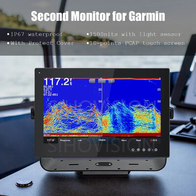 Good price High Performance 1500 Nits Brightness Waterproof Touch Monitor with Full IP67 Waterproof Rating and Garmin MFD Compatible Interface online