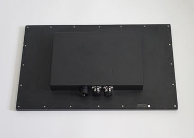 Stainless Steel Waterproof Touch Monitor Anti Fogging Displays Black Powder Coating