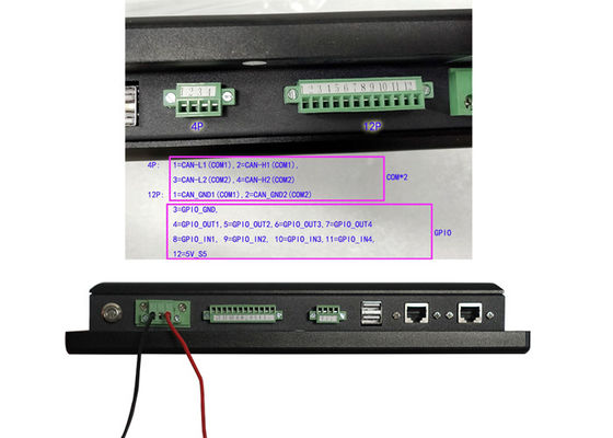 Optical Bonding 24W CANBUS LCD PCAP Touch Panel 1024*768