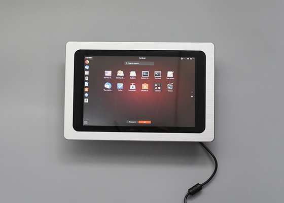 Good price FCC 1280x800 Industrial LCD Panel PC Silver 10 Points 64G SSD Capacitive Touch PC online