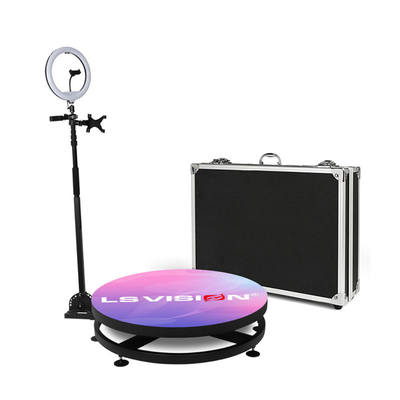 Automatic 360 Photo Booth Machine Metal 360 Camera Photo Booth With LED Ipad